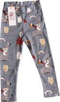 k&b - meisje broek - grijs - Maat 104