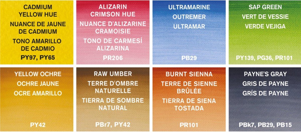 Winsor & Newton 0390673 Cotman Aquarelverf Set Landscape Pocket – 8 halve Watercolour napjes met reispenseel — afbeelding 8