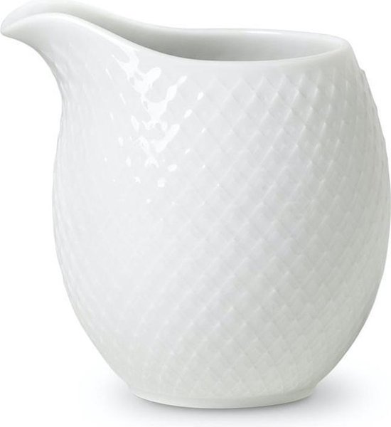Lyngby Porcelain Rhombe melkkan 39cl wit