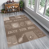 Tapiso Floorlux Vloerkleed Keuken Eetkamer Rug Tapijt Maat– 120x170