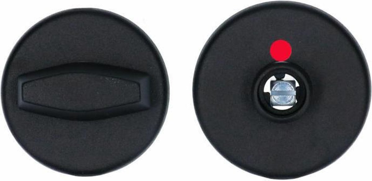 VEILIG - Badkamer-toilet rozet - Rond - 55mm - Zwart