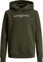 Jack & Jones sweater jongens - groen - JJbank - maat 140