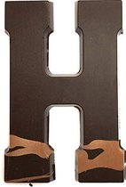 Joe & Mien Ambachtelijke Chocolade letter 'H' - Puur - 1 x 200 gram