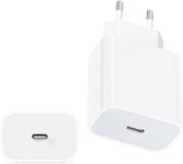 20W USB-C Power oplader - Wit - Oplaadstekker - Geschikt voor Apple iPhone 13/ 12/ 11 - Apple iPad - USB-C Apple Lightning | Snellader iPhone 12 / 11 / X / iPad / 12 Pro Max / iPhone 12 Pro |