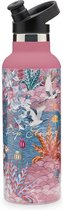 Pip Studio - Angie -  waterfles - Pip Garden - pink (600ml)