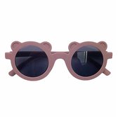 NIEUW - Kinderzonnebril - model 2023 - rond model - UV400 protectie - Dark Pink - Oud Roze - Bruine lens - 2 tot 6 jaar - Kinderen - Baby en Peuter - sunglasses - nieuwste kleuren