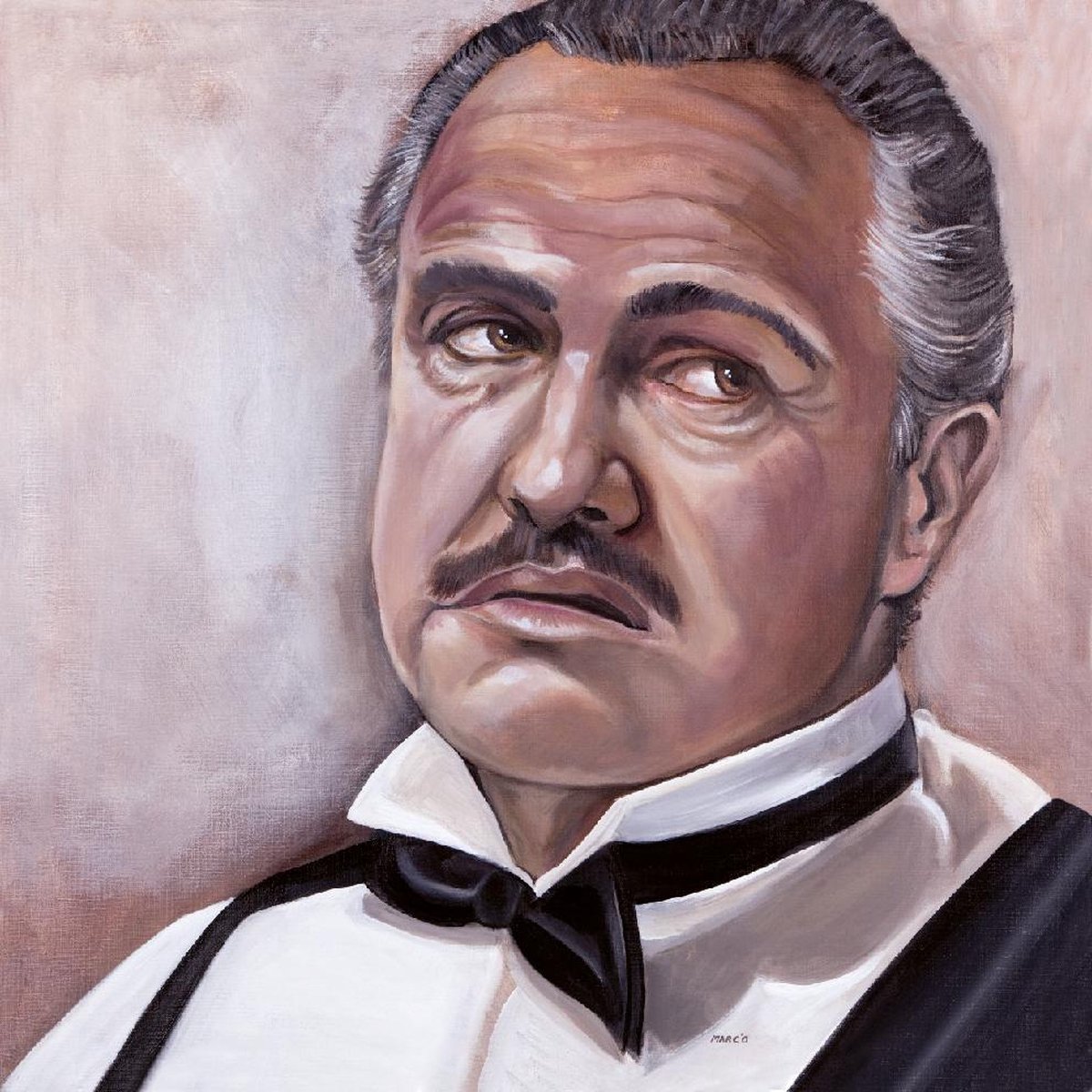 Passionforart.eu Don Corleone 2 - Marlon Brando - The Godfather - Poster - 40 x 40 cm Full colour