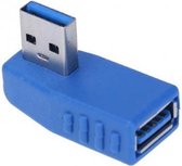USB 3.0 Male naar USB 3.0 Female Rechts Hoekadapter