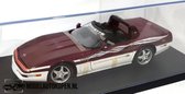 Corvette 1995 Indianapolis (Donkerrood) (25cm) + Showcase 1:18 Maisto - Modelauto - Schaalmodel - Model auto - Miniatuurautos - Miniatuur auto