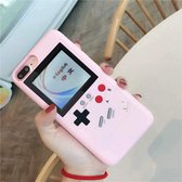 Telefoonhoesjes iPhone 6/7/8 plus hoesje | Retro games | 36 spellen | Kleurendisplay | Roze | Geschikt voor spelen van 36 verschillende retro games