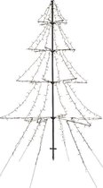 Metalen kerstboom met verlichting | 3 meter | 1800 LEDs ( Timer, Grondspies, Buiten)
