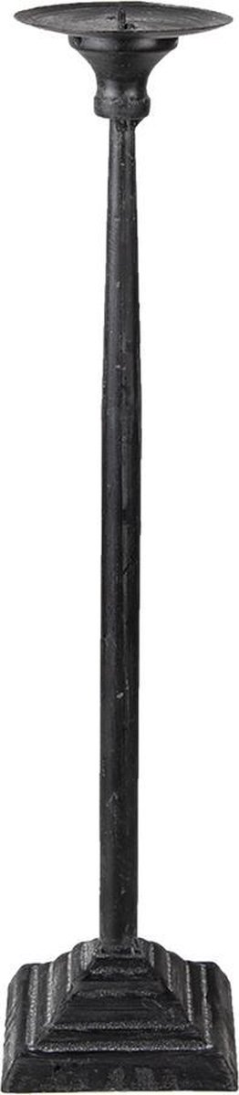 Clayre & Eef Kandelaar Ø 10x44 cm Zwart IJzer