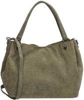 Enrico Benetti Corduroy Ribstof Handtas/Schoudertas Loïs Olijf