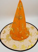 Halloween heksenhoed 38 cm Oranje