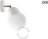 Zangra lamp van porselein en glas - melkglas lampenkap