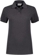 Santino Ricardo Dames Polo-shirt korte mouwen - M - Bedrukking - Antraciet