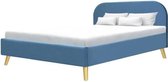 Scandinavisch bed voor volwassenen - Blue Velvet - Inclusief boxspring - 160 x 200 cm - SVEA