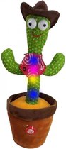 Gift Land®Sing Cactus Mimicking Toy,Funny Dancing Cactus Toy,Cactus Plush Toy,Doll Early Childhood Education Toys,Can mimic Speaking,Sing,Repeat,LED