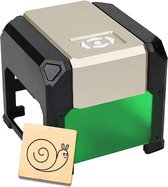 Wainlux® Laser Printer Zwart Met Goud - Laserprinter - Graveermachine - Hout En Leer Graveren - Snijder - 0.01mm Nauwkeurigheid - 3000MW