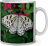 Zwart / witte Vlinder Koffie-thee mok