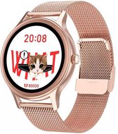 Royal Supplies M36- Smartwatch Dames - Heren& Kinderen- Rose goud staal