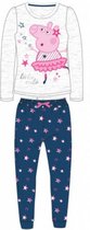 Peppa Pig pyjama - grijs/blauw - maat 116