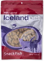RelaxPets - Icelandpet - Kattensnoepjes - Cat Treat Lobster - Vissnoepjes - Kreeftsmaak- 100 Gram