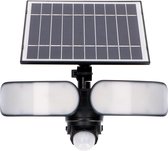 LED's Light MaxPower Solar LED Schijnwerper met sensor - Draadloos - IP65 - Zwart