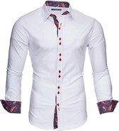 Herenshirt met Lange Mouwen Royal Wit (XXL) (Gerececonditioneerd A+)