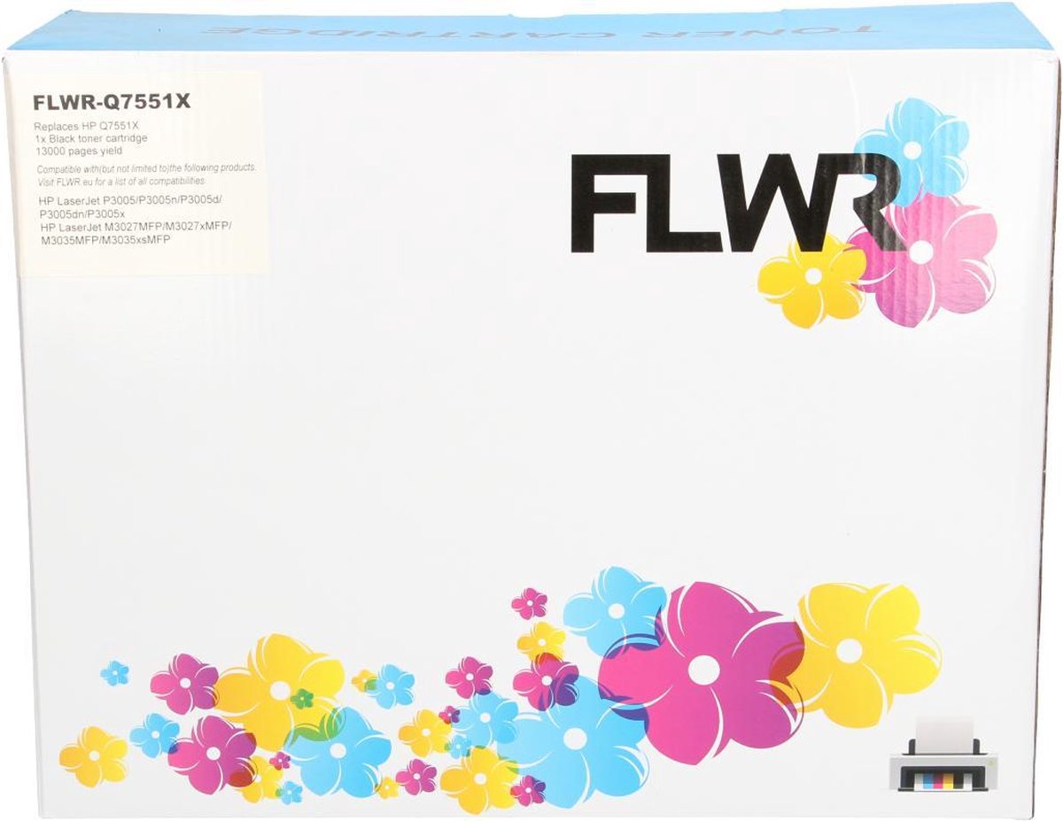 FLWR - Toner / 51A / Zwart - Geschikt voor HP