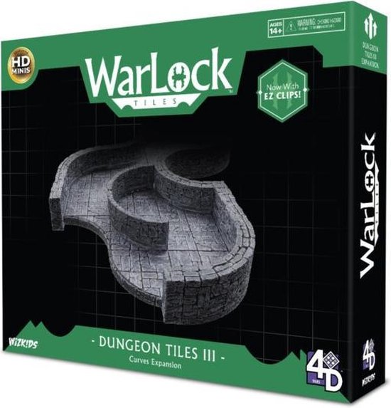 Thumbnail van een extra afbeelding van het spel Warlock Tiles: Dungeon Tiles III - Curves Expansion