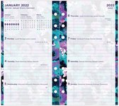 Filofax Personal Floral Collection 2022 complete agenda-inhoud week op 2 pagina’s