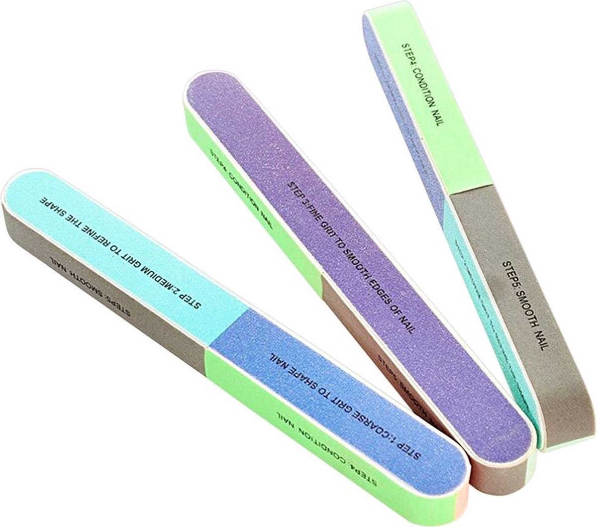 Goedkoopste 6-VOUDIGE NAGELVIJL (10STUK) - VIJL - NAGEL - MULTICOLOR - 10STUKS