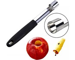 Appelboor - Appelsnijder - klokhuis verwijderaar- Keukengerei- Met ophangoog - 18cm