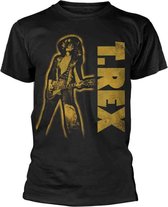 T. Rex Heren Tshirt -L- Guitar Zwart