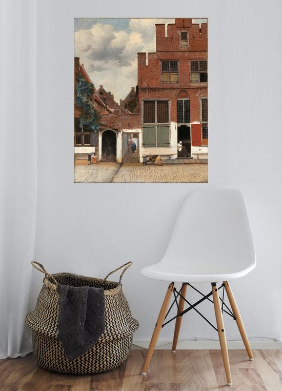 La rue sur aluminium - Wandeko | Debout 80x100cm | Johannes Vermeer | Dibond