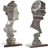 Decoratieve figuren DKD Home Decor Aluminium (2 pcs) (22.5 x 12.5 x 52 cm)