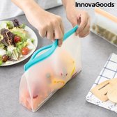 InnovaGoods - Set herbruikbare hermetisch afsluitbare tassen - Ziplock Zakjes - Hersluitbare zakjes - 6 Onderdelen