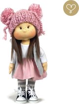 Lullu Dolls - Tessa - Luxe Handgemaakte pop - Soft touch - Duurzaam - Unieke poppen - Stoffen pop