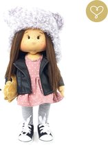 Lullu Dolls - Nora - Luxe Handgemaakte pop - Soft touch - Duurzaam - Unieke poppen - Stoffen pop - Sint tip