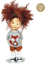 Lullu Dolls - Isabel - Luxe Handgemaakte pop - Soft touch - Duurzaam - Unieke poppen - Stoffen pop