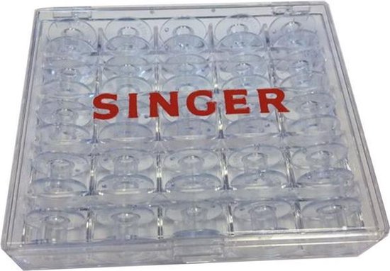 SINGER spoelendoosje met 25 spoelen - Singer