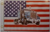 Vlag USA Truck Zwart