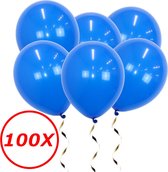 Blauwe Ballonnen Verjaardag Versiering Blauwe Helium Ballonnen EK WK Koningsdag Feest Versiering Blauw 100 Stuks