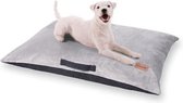 Brunolie Henry hondenmand - hondenmat - wasbaar - orthopedisch - slipvrij - ademend - pluche / traagschuim - maat  M (80 x 10 x 55 cm)