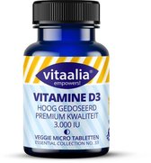 Vitaalia® Vitamine D3 3000 IU/IE  75 mcg - 180 vegetarische micro tabletten - hoog gedoseerd