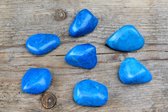 Blauwe Howliet edelsteen - handsteen - trommelsteen