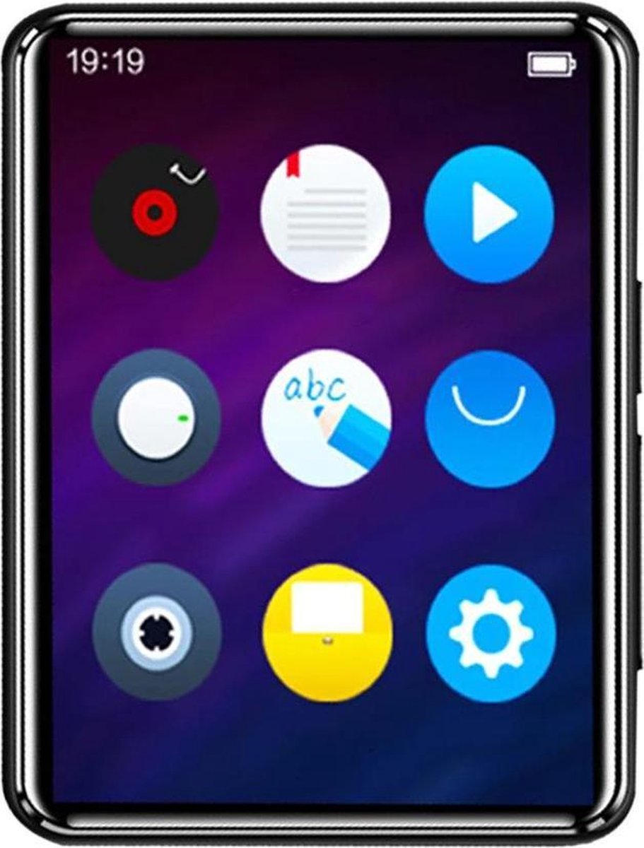 DrPhone MX3 - Bluetooth 5.0 MP4-speler - MP3 Volledig touchscreen 2.5inch - 8GB met ingebouwde luidspreker - Zwart