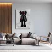 Luxe Canvas Schilderij Kaws Drip | 75x100 | Woonkamer | Slaapkamer | Kantoor |Decoratie | Design | Art | Modern | ** 4CM DIK! 3D Effect**