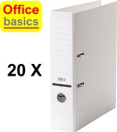 Office Basics Ordner - karton - wit - rug 80mm - set 20 stuks